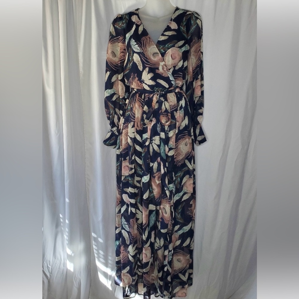 ♤ Fashion Nova Brunch Date Dress Navy Size Medium